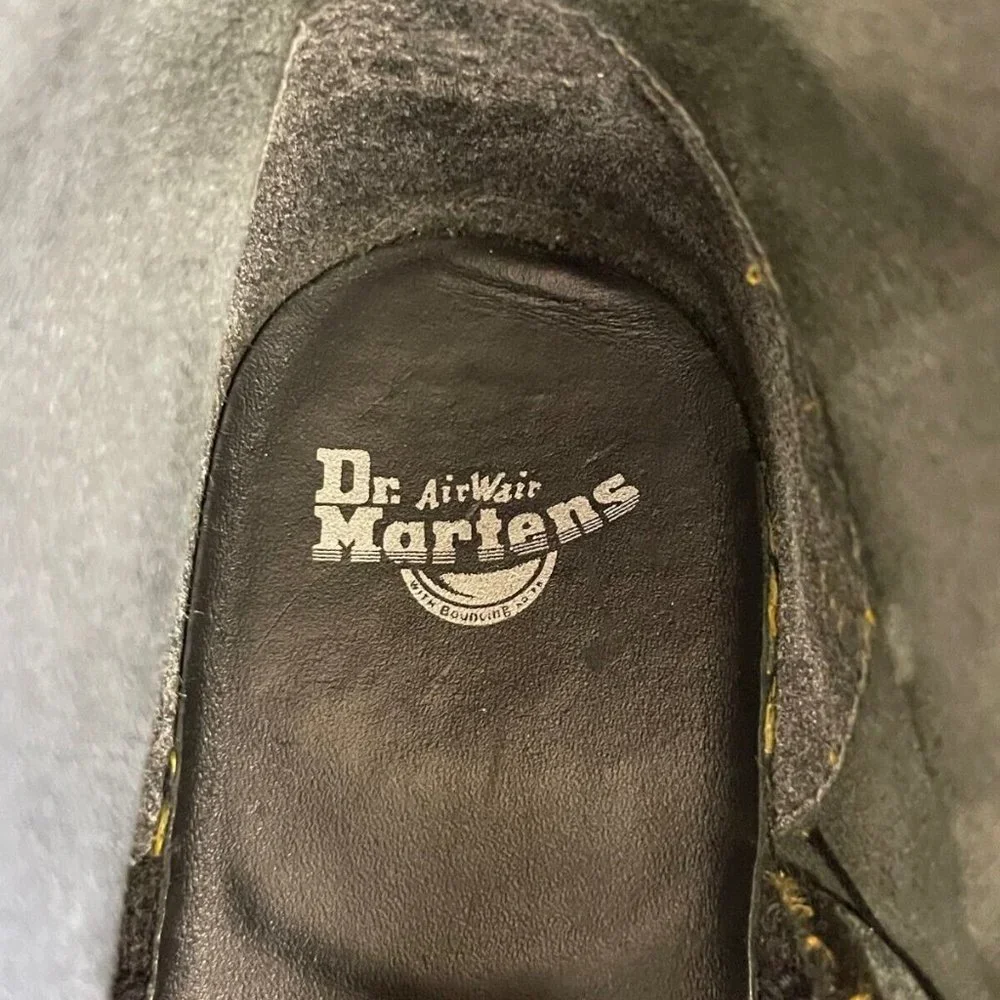 Dr. Martens 1460 Harness‎ Patent Black Leather Boots Men's Size 5/Womens US 6